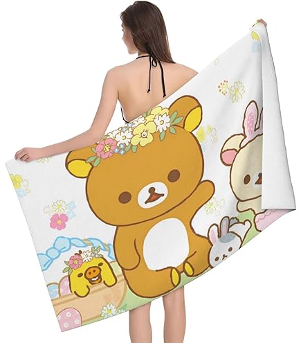 リラックマ バスタオル 普通判 リラックマ 大判 バスタオル くまくらげ お昼寝 レジャー ビーチ